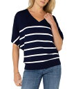 【送料無料】 リヴァプール ロサンゼルス レディース パーカー・スウェット フーディー アウター Horizontal Stripe V-Neck Dolman...