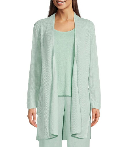 【送料無料】 エイリーンフィッシャー レディース ニット・セーター カーディガン アウター Linen Blend High Collar Long Sleeve Cardigan Pool 【送料無料】 エイリーンフィッシャー レディース ニット・セーター カーディガン アウター Linen Blend High Collar Long Sleeve Cardigan Pool
