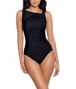 【送料無料】 ミラクルスーツ レディース ワンピース トップス Rock Solid Avra High Neck One Piece Swimsuit Bla...