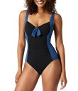 【送料無料】 トッミーバハマ レディース ワンピース トップス Island Cays Color Block Tie Front Tummy Control ...