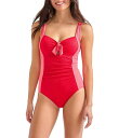 【送料無料】 トッミーバハマ レディース ワンピース トップス Island Cays Color Block Tie Front Tummy Control ...