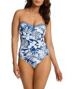 【送料無料】 トッミーバハマ レディース ワンピース トップス Island Cays Blooms Floral Print Sweetheart V-Wir...