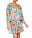 【送料無料】 カートジェイガーロンドン レディース ワンピース トップス Kensington Striped Strawberry Chiffon V-Nec...