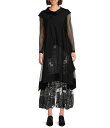 【送料無料】 アイシーコレクション レディース カットソー トップス Knit Mesh Shawl Collar Long Sleeve Overlay Lo...