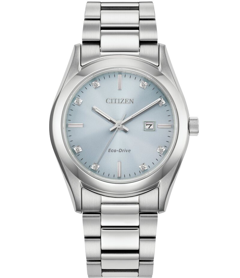 シチズン レディース アクセサリー 腕時計 Tシャツ Citizen Women's Eco-Drive Analog Stainless Steel Bracelet Watch Silver シルバー(2)
