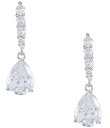 【送料無料】 セザンヌ レディース ピアス・イヤリング アクセサリー CZ Elongated Pear Drop Earrings Silver/CZ
