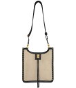 【送料無料】 レベッカミンコフ レディース ショルダーバッグ バッグ Darren Medium Surplus Feed Crossbody Bag Natural/Black