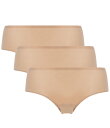 【送料無料】 シャントル レディース パンツ アンダーウェア Seamless Soft Stretch Brief Panty 3-Pack Nude