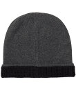 【送料無料】 ラウンドトゥリーアンドヨーク メンズ 帽子 アクセサリー Reversible Waffle Beanie Charcoal Heather(4)