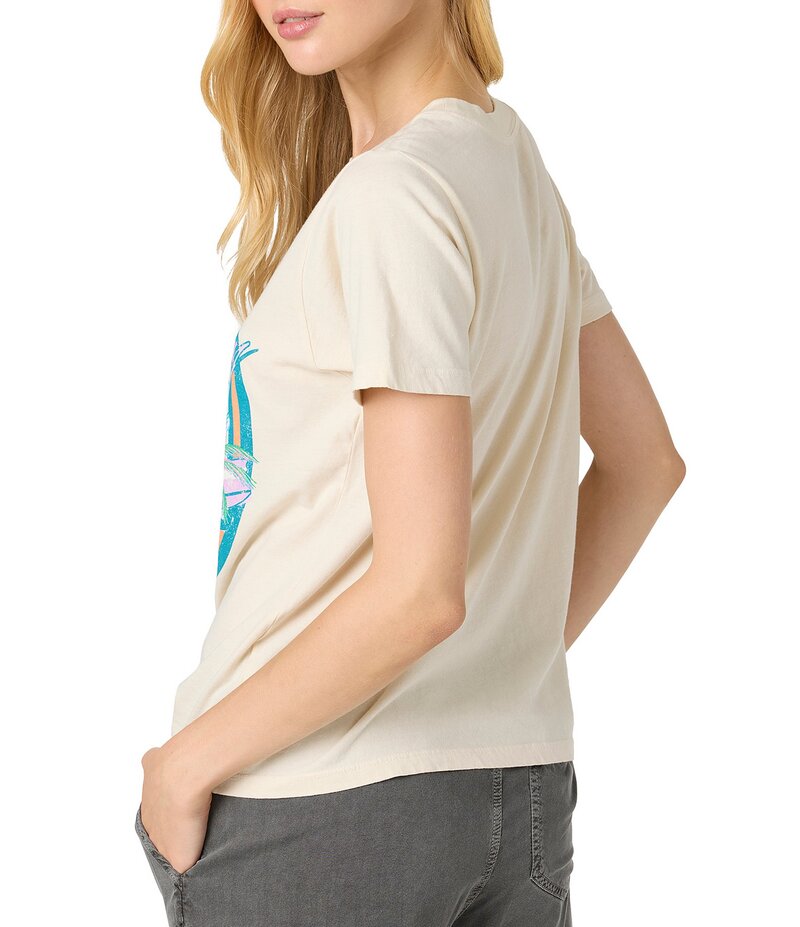 【送料無料】 オニール レディース Tシャツ トップス Tropical Getaway Graphic Short Sleeve T-Shirt Tapioca