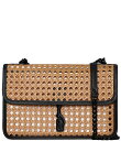 【送料無料】 レベッカミンコフ レディース ショルダーバッグ バッグ Megan Cane Flap Shoulder Bag Natural/Black