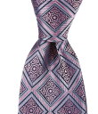 【送料無料】 ヒッキーフリーマン メンズ ネクタイ アクセサリー Scrolled Box 3 1/4 Silk Tie Navy Pink