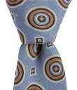 【送料無料】 ダニエル クレミュ メンズ ネクタイ アクセサリー Circle Medallion 3 1/4 Silk Tie Blue
