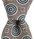 【送料無料】 ダニエル クレミュ メンズ ネクタイ アクセサリー Circle Medallion 3 1/4 Silk Tie Brown