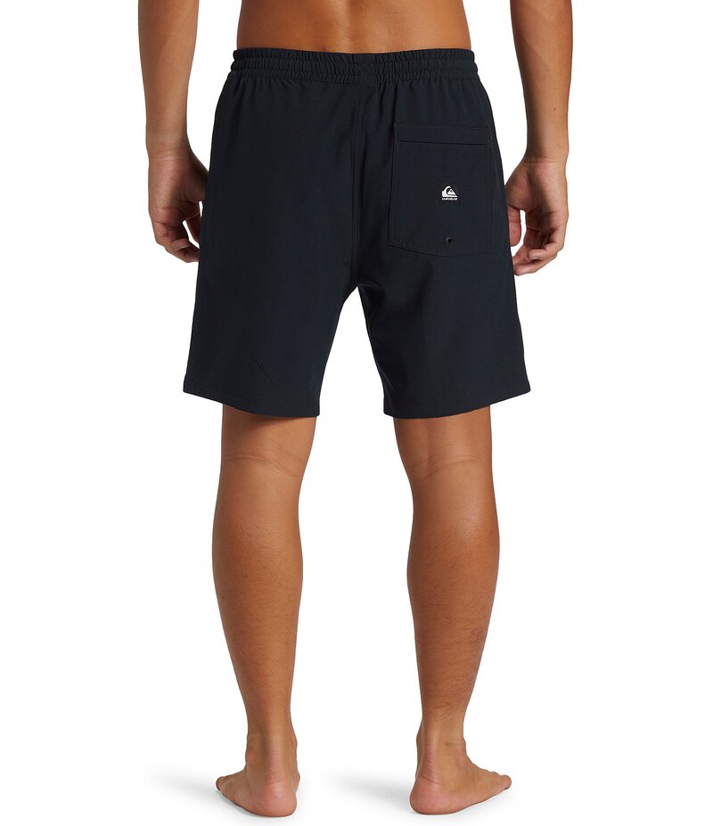 クイックシルバー メンズ 水着 ハーフパンツ・ショーツ Black Quiksilver Taxer Amphibian 18 Outseam Board Shorts