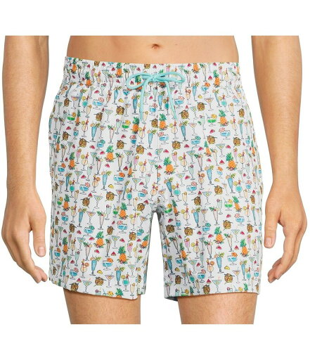 【送料無料】 カリビアン メンズ ハーフパンツ・ショーツ 水着 Beach Drinks 6 Inseam Cabana Swim Trunks White Multi 【送料無料】 カリビアン メンズ ハーフパンツ・ショーツ 水着 Beach Drinks 6 Inseam Cabana Swim Trunks White Multi