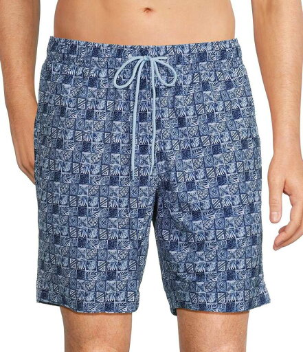【送料無料】 カリビアン メンズ ハーフパンツ・ショーツ 水着 Batik Geo 8 Inseam Swim Trunks Deep Blue 【送料無料】 カリビアン メンズ ハーフパンツ・ショーツ 水着 Batik Geo 8 Inseam Swim Trunks Deep Blue