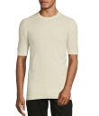 【送料無料】 ムラノ メンズ ニット・セーター アウター Solid Textured Short Sleeve Crew Sweater Cream