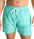 【送料無料】 チャビーズ メンズ ハーフパンツ・ショーツ 水着 Pool Parties Classic 5.5 Swim Trunks Turquoise/A...