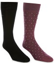 【送料無料】 ヒューゴボス メンズ 靴下 アンダーウェア Mini Iconic Design Crew Dress Socks 2-Pack Bright Purple(4)