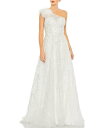 【送料無料】 マックダガル レディース ワンピース トップス Embellished Asymmetrical Neck Sleeveless Feather ...