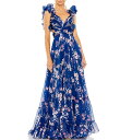 【送料無料】 マックダガル レディース ワンピース トップス Floral Chiffon V-Neck Sleeveless Cut-Out Strappy ...