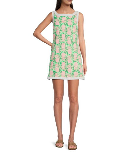 【送料無料】 リリーピュリッツァー レディース ワンピース トップス Eleanora Boat Neck Sleeveless Shift Romper Fauna Green 【送料無料】 リリーピュリッツァー レディース ワンピース トップス Eleanora Boat Neck Sleeveless Shift Romper Fauna Green