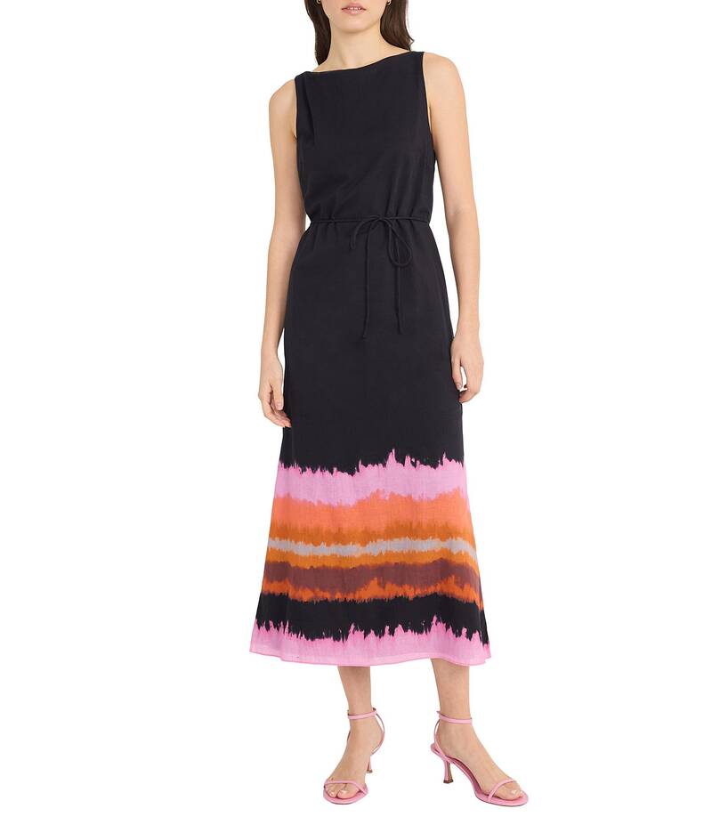 【送料無料】 ドナモーガン レディース ワンピース トップス Voile Ombre Print B
