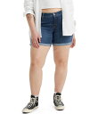 【送料無料】 リーバイス レディース ハーフパンツ・ショーツ ボトムス Plus Size Mid-Length Rolled Hem Denim Shorts Stop The Confusion