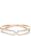 【送料無料】 セザンヌ レディース ブレスレット・バングル・アンクレット アクセサリー Crystal CZ Pave Buckle Hinge Bracele...