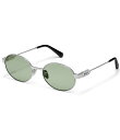 【送料無料】 クエイ レディース サングラス・アイウェア アクセサリー Unisex Anyways 56mm Oval Sunglasses Silver/Moss(4)
