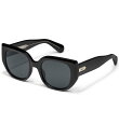 【送料無料】 クエイ レディース サングラス・アイウェア アクセサリー Women's Busy Busy 53mm Square Sunglasses Black/Smoke(4)