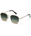 【送料無料】 クエイ レディース サングラス・アイウェア アクセサリー Unisex Big Time 54mm Round Sunglasses Gold/Palm Taupe