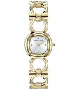 【送料無料】 サルヴァトーレ フェラガモ レディース 腕時計 アクセサリー Women's Double Gancini Quartz Analog Gold ...