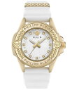 【送料無料】 フィリッププレイン レディース 腕時計 アクセサリー Women's Plein Majesty Analog White Silicone Strap Watch White(2)