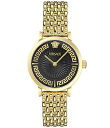 【送料無料】 ヴェルサーチ レディース 腕時計 アクセサリー Women's Greca Fortuna Analog Gold Tone Stainless ...