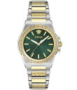 【送料無料】 ヴェルサーチ レディース 腕時計 アクセサリー Women's Greca Reaction Analog Two Tone Stainless ...