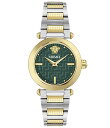 【送料無料】 ヴェルサーチ レディース 腕時計 アクセサリー Women's Versace Greek Analog Two Tone Stainless S...