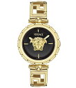 【送料無料】 ヴェルサーチ レディース 腕時計 アクセサリー Women's Medusa Jewel Analog Gold Tone Stainless S...