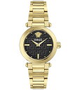 【送料無料】 ヴェルサーチ レディース 腕時計 アクセサリー Women's Greek Analog Gold Tone Stainless Steel Br...