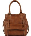 【送料無料】 デイアンドムード レディース ハンドバッグ バッグ Hannah Small Leather Satchel Bag Cognac(4)