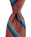 【送料無料】 テッドベーカー メンズ ネクタイ アクセサリー 3 1/8 Geffry Stripe Silk Tie Orange