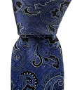 【送料無料】 ダニエル クレミュ メンズ ネクタイ アクセサリー Brushed Paisley 3 Silk Tie Blue
