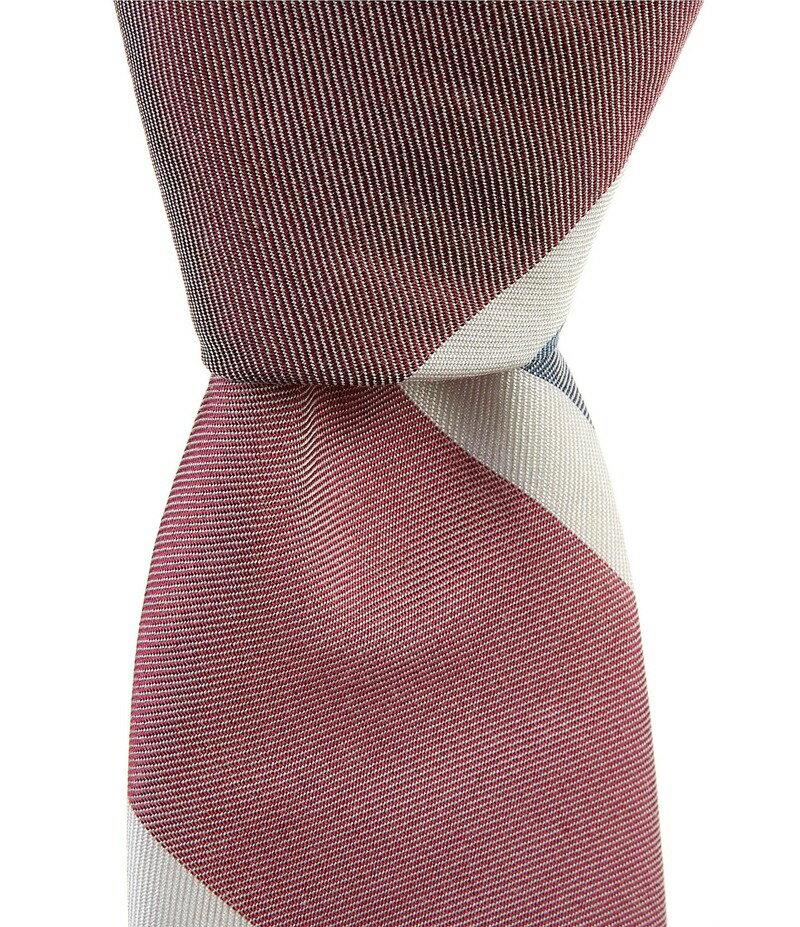 【送料無料】 ダニエル クレミュ メンズ ネクタイ アクセサリー Willy Thick Stripe 3 Tie Red