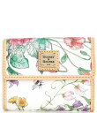 【送料無料】 ドーネイアンドバーク レディース 財布 アクセサリー Botanical Small Flap Credit Card Wallet White