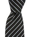 【送料無料】 ヒューゴボス メンズ ネクタイ アクセサリー Diagonal Stripe 2.9 Silk Blend Tie Black