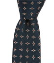 【送料無料】 ヒューゴボス メンズ ネクタイ アクセサリー Neat Patterned 2.9 Silk Blend Tie Dark Blue
