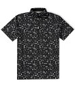 【送料無料】 ブラック クローバー メンズ シャツ トップス Vacation Nation Short Sleeve Printed Polo Shirt Black