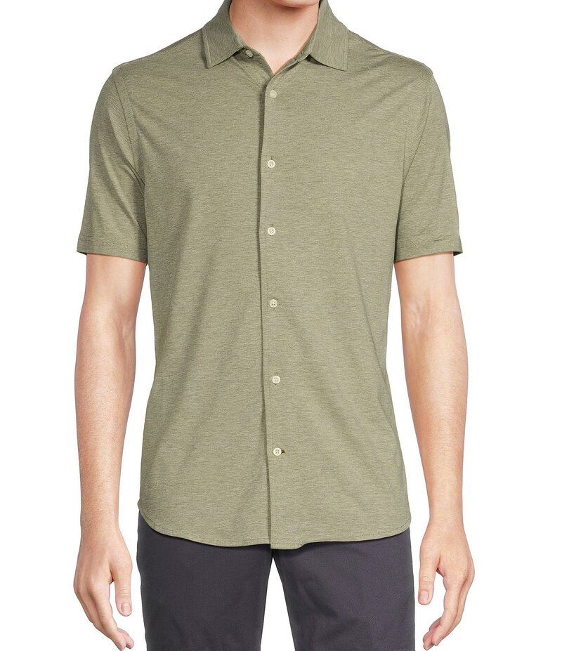 ダニエル クレミュ メンズ トップス シャツ コート ジャージー Cremieux Blue Label Stretch Jersey Solid Short ...