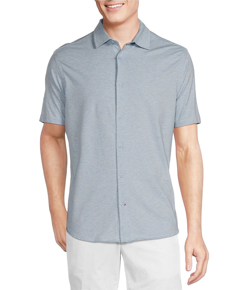 ダニエル クレミュ メンズ トップス シャツ コート ジャージー Cremieux Blue Label Stretch Jersey Solid Short ...